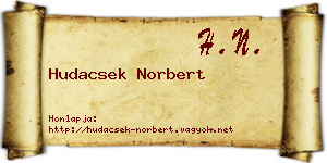 Hudacsek Norbert névjegykártya
